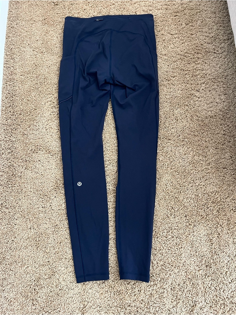 Lululemon Navy High-Rise Leggings with Side Pocket